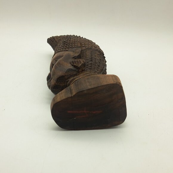 African Wood Statue Of Queen Idia Of Benin - Picture 7 of 11